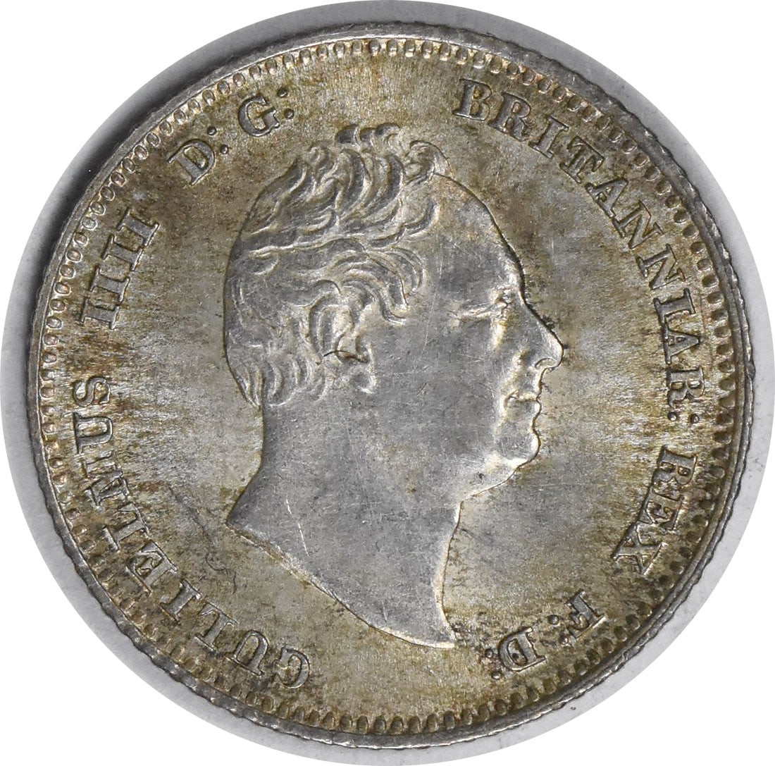 1836 United Kingdom Three Pence Coin Brilliant Uncirculated BU (1 of 2)