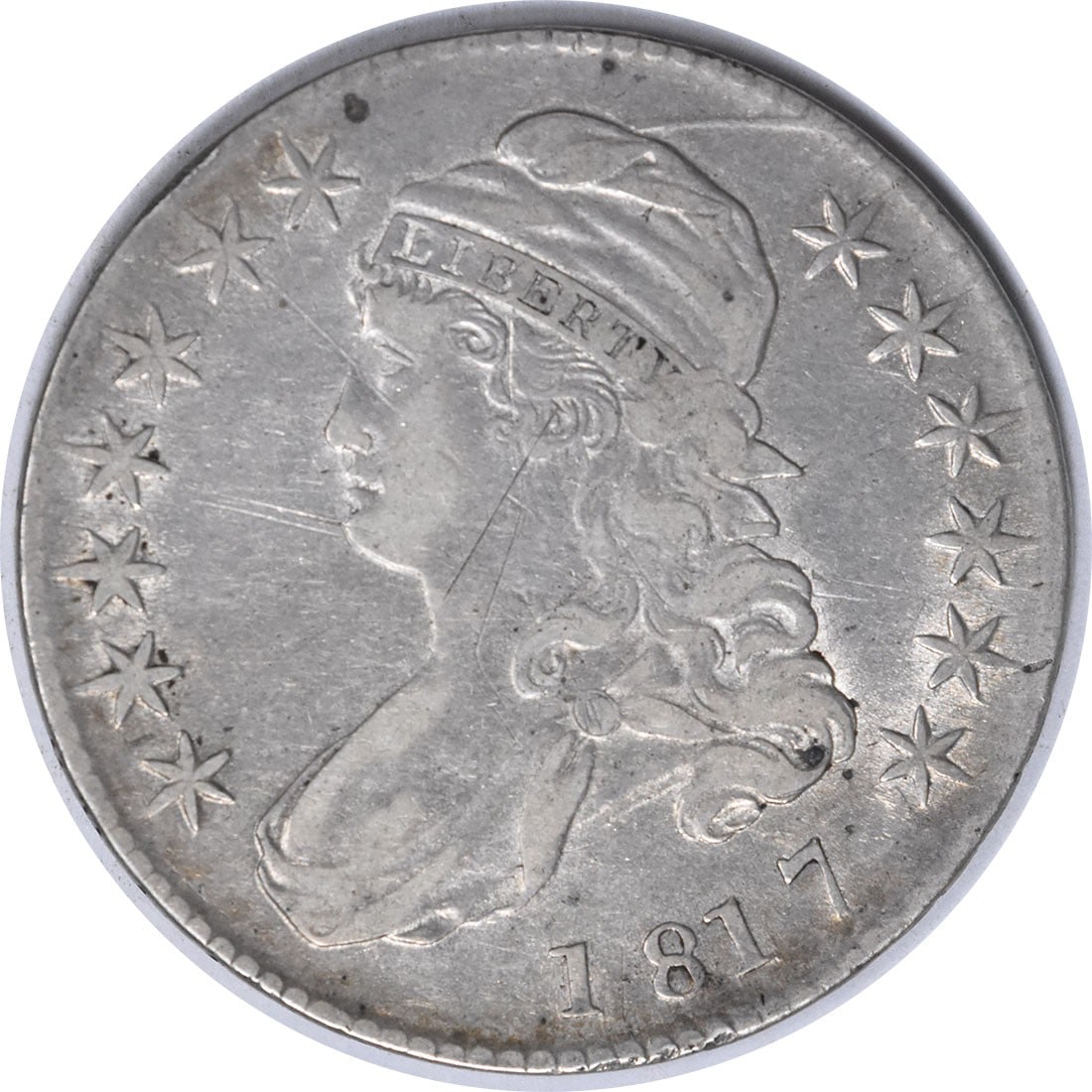 1817 O-106A Bust Silver Half Dollar 50C by John Reich (1 of 2)