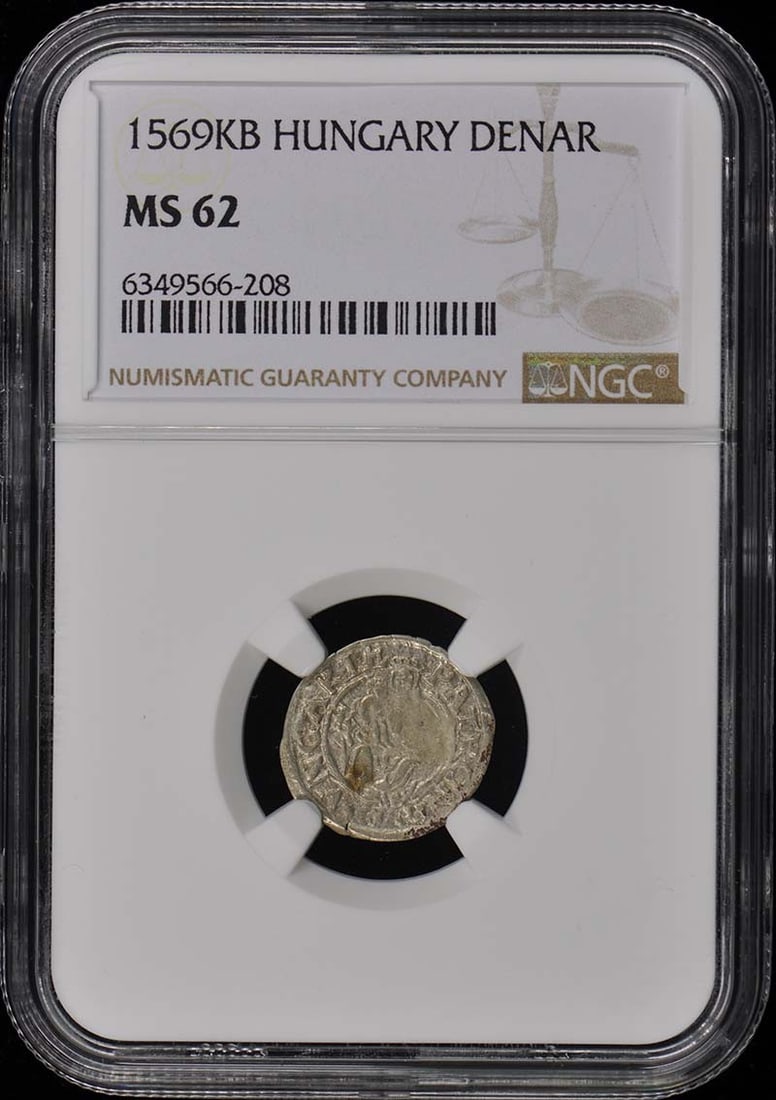 Hungary Denar Maximilian II Madonna Child NGC MS62 Uncirculated Coin (1 of 2)