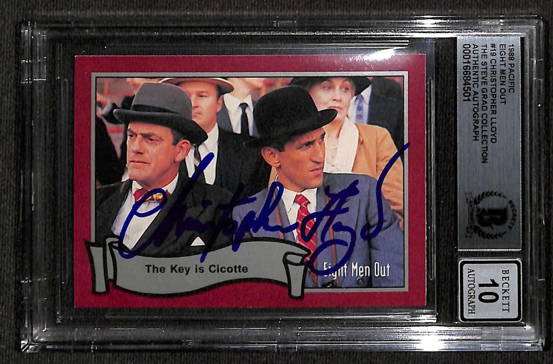 Beckett slabbed Christopher Lloyd Eight Men Out card autographed 10 (1 of 1)