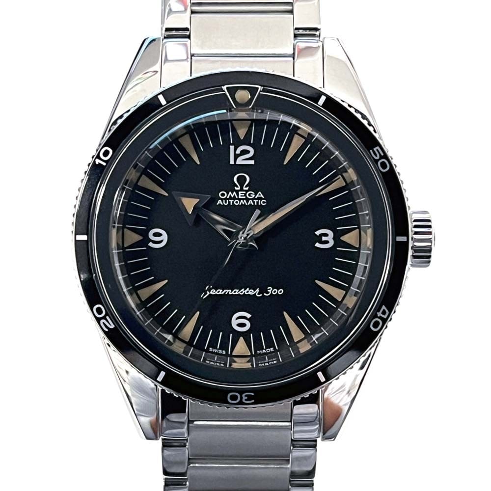 OMEGA Seamaster 300 1957 Trilogy Men's Wristwatch 234.10.39.20.01.001: OMEGA Seamaster 300 1957 Trilogy Men's Wristwatch 234.10.39.20.01.001 This is an OMEGA Seamaster 300 1957 Trilogy men's wristwatch, model 234.10.39.20.01.001. Made in Switzerland, this pre-owned timep