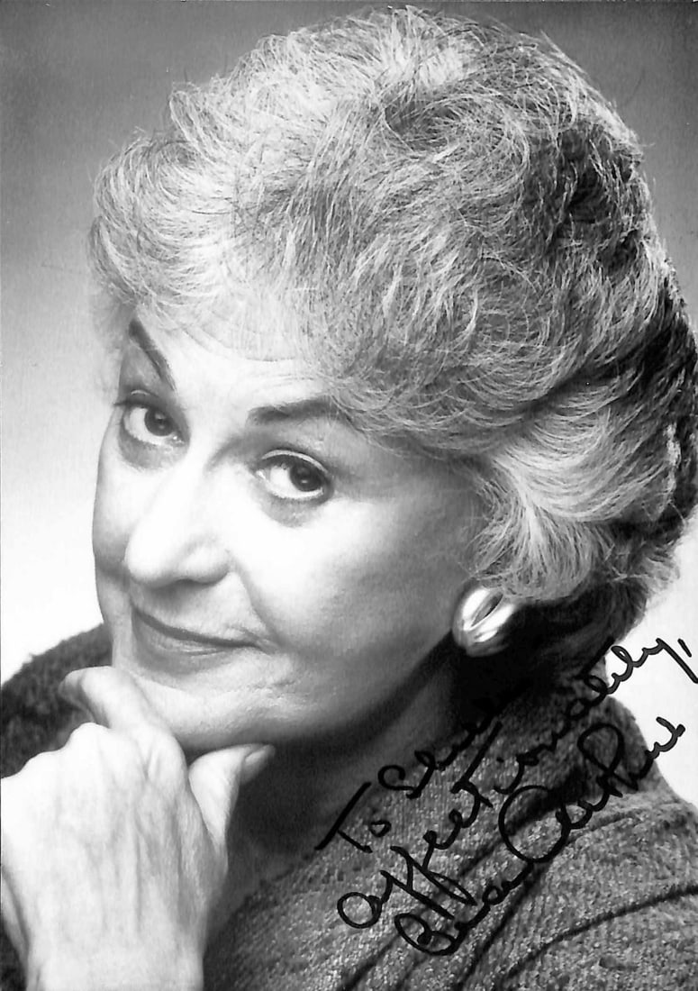 Bea Arthur autographed inscribed portrait 7 1 2x5 Beckett (1 of 1)