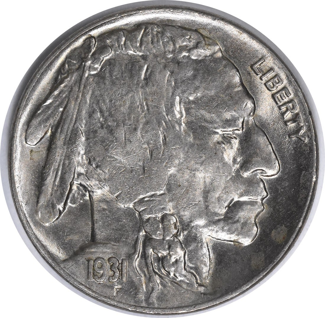1931 San Francisco Buffalo Nickel RPM 1 Uncirculated Five Cent Coin (1 of 2)