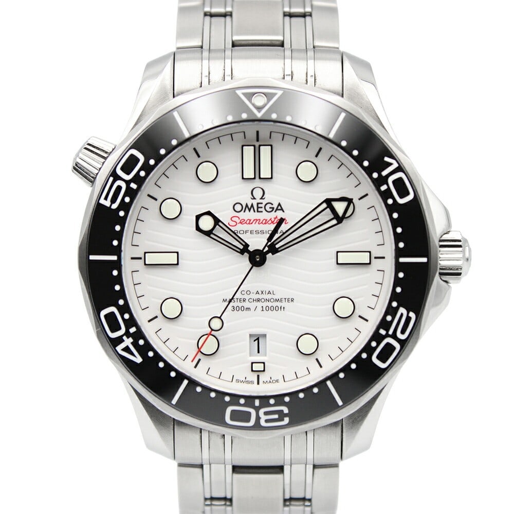 OMEGA Seamaster Diver 300M Master Chronometer Wristwatch 210.30.42.20.04.001: OMEGA Seamaster Diver 300M Master Chronometer Wristwatch 210.30.42.20.04.001 This OMEGA Seamaster Diver 300M Co-Axial Master Chronometer wristwatch is a Swiss-made timepiece designed for men. It is a 