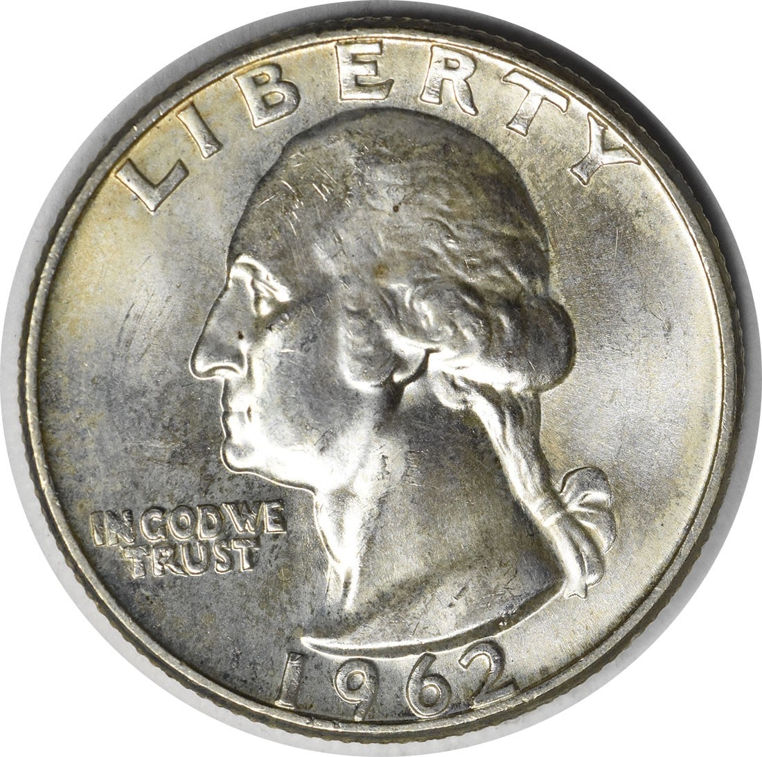 1962-D/D Silver Washington Quarter RPM 1 Choice BU Uncertified (1 of 2)