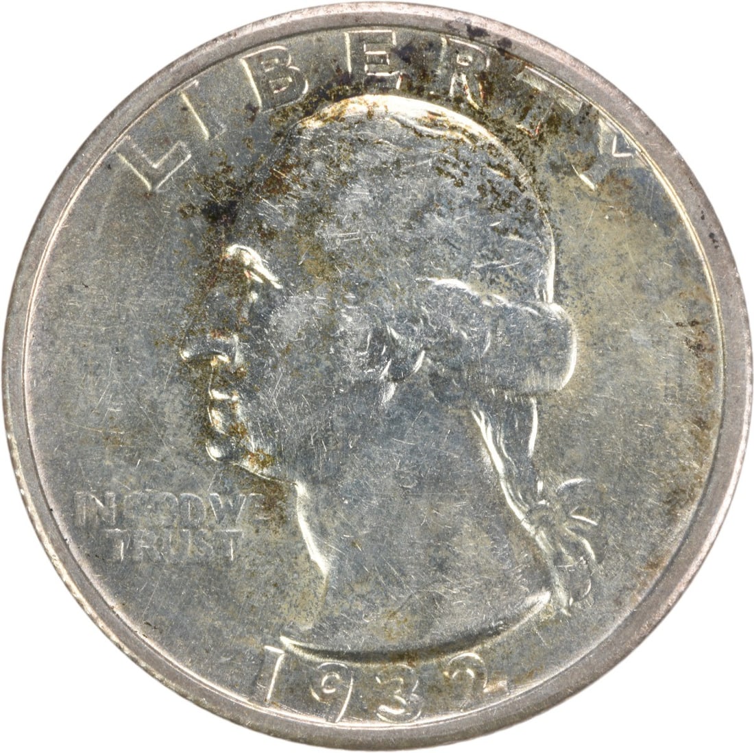 1932-S Washington Silver Quarter AU 90% Silver John Flanagan Design (1 of 2)