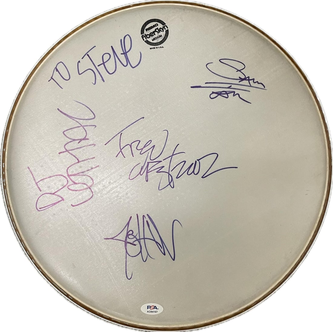Limp Bizkit Signed Drum Head Authentic PSA/DNA: Limp Bizkit Signed Drum Head Authentic PSA/DNA This is a drum head autographed by the iconic band Limp Bizkit. The signature has been verified for authenticity by PSA/DNA, ensuring that you are purcha