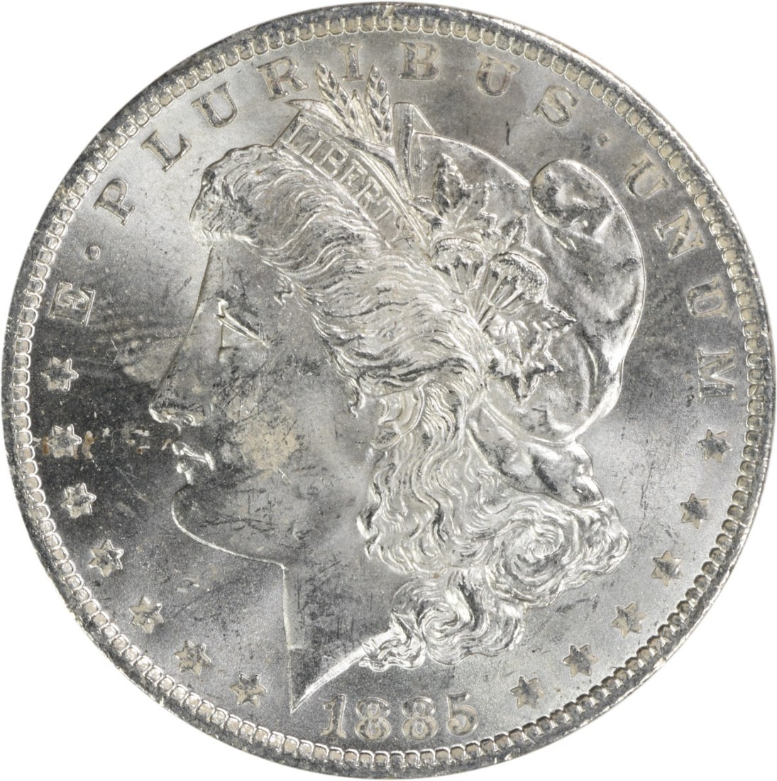 Choice BU 1885-O Silver Dollar Uncirculated Morgan Coin Uncertified: Choice BU 1885-O Silver Dollar Uncirculated Morgan Coin Uncertified This 1885-O Morgan Silver Dollar is a choice brilliant uncirculated coin, featuring the iconic Morgan design. Struck at the New Orle
