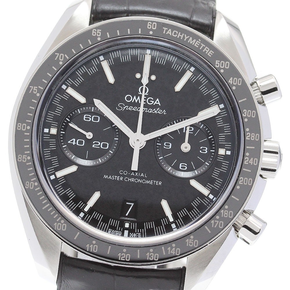 OMEGA Speedmaster Racing Automatic Master Chronometer Wristwatch: OMEGA Speedmaster Racing Automatic Master Chronometer Wristwatch This OMEGA Speedmaster Racing Master Chronometer Automatic wristwatch is designed for men and features the model number 329.33.44.51.01