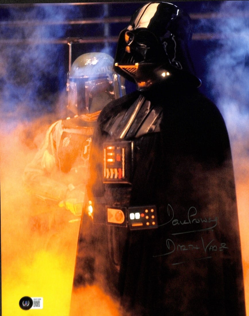 David Prowse Signed 11x14 Darth Vader Photo Beckett Certified: David Prowse Signed 11x14 Darth Vader Photo Beckett Certified This stunning 11x14 color photograph features the iconic Darth Vader, signed by the late actor David Prowse, who portrayed the character i