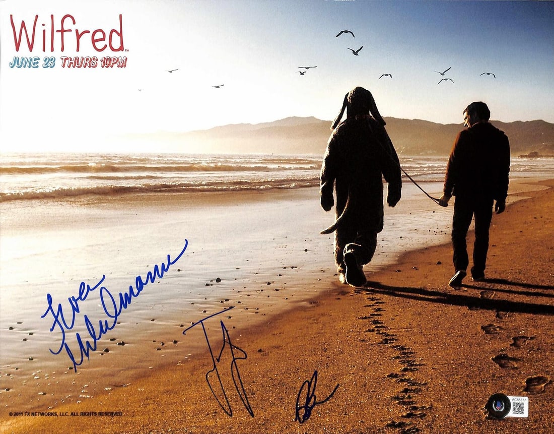 Wilfred cast signed 11x14 photo Beckett LOA (1 of 1)