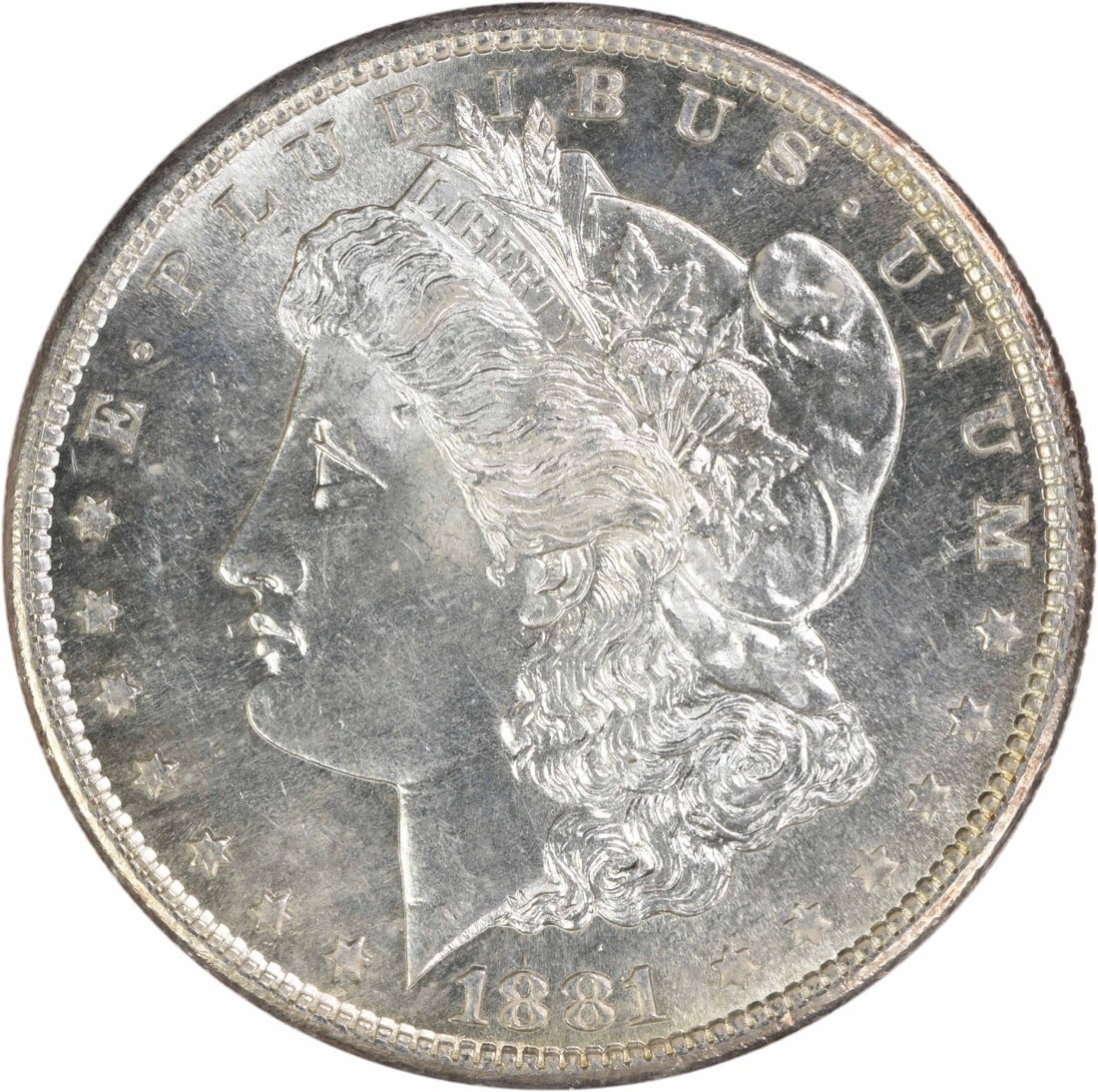Uncertified 1881-S Morgan Dollar Choice BU Silver: Uncertified 1881-S Morgan Dollar Choice BU Silver This 1881-S Morgan Silver Dollar is an uncirculated coin graded as Choice Brilliant Uncirculated (BU). It is composed of silver and originates from th