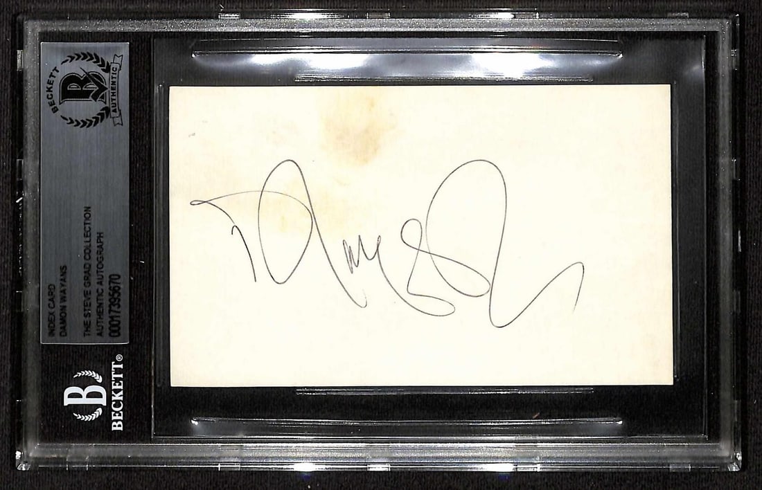 Beckett Authenticated Damon Wayans 3x5 Signed Index Card (1 of 1)