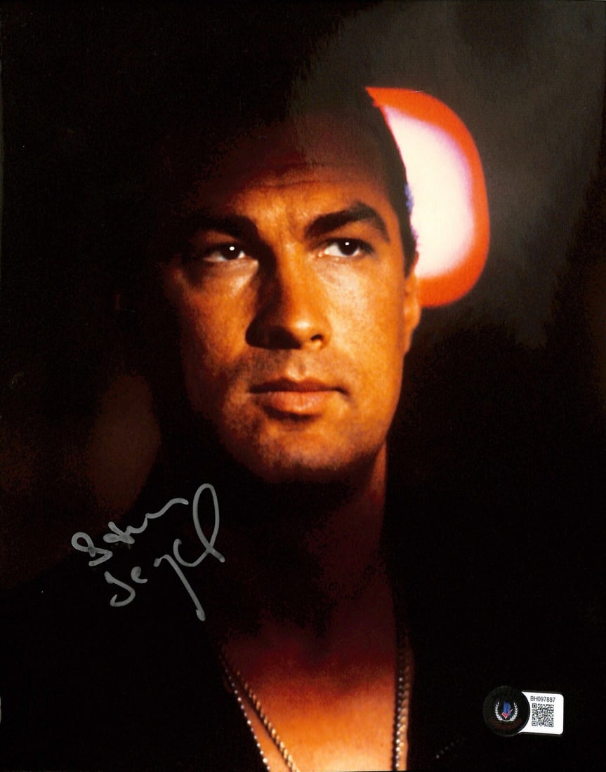 Steven Seagal Autographed 8x10 Photo as Nico Toscani in Above the Law Beckett: Steven Seagal Autographed 8x10 Photo as Nico Toscani in Above the Law Beckett This is an original 8x10 photograph signed by Steven Seagal, who portrayed Nico Toscani in the movie "Above the Law." The 