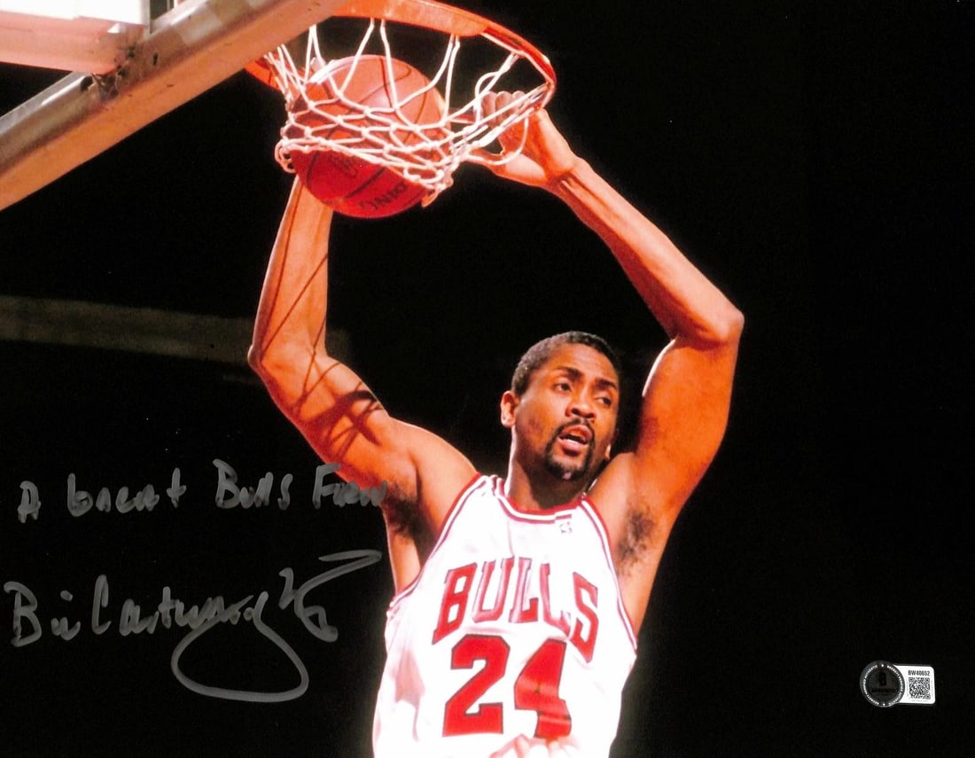 Beckett Authenticated Bill Cartwright Bulls 11x14 Signed Photo (1 of 1)