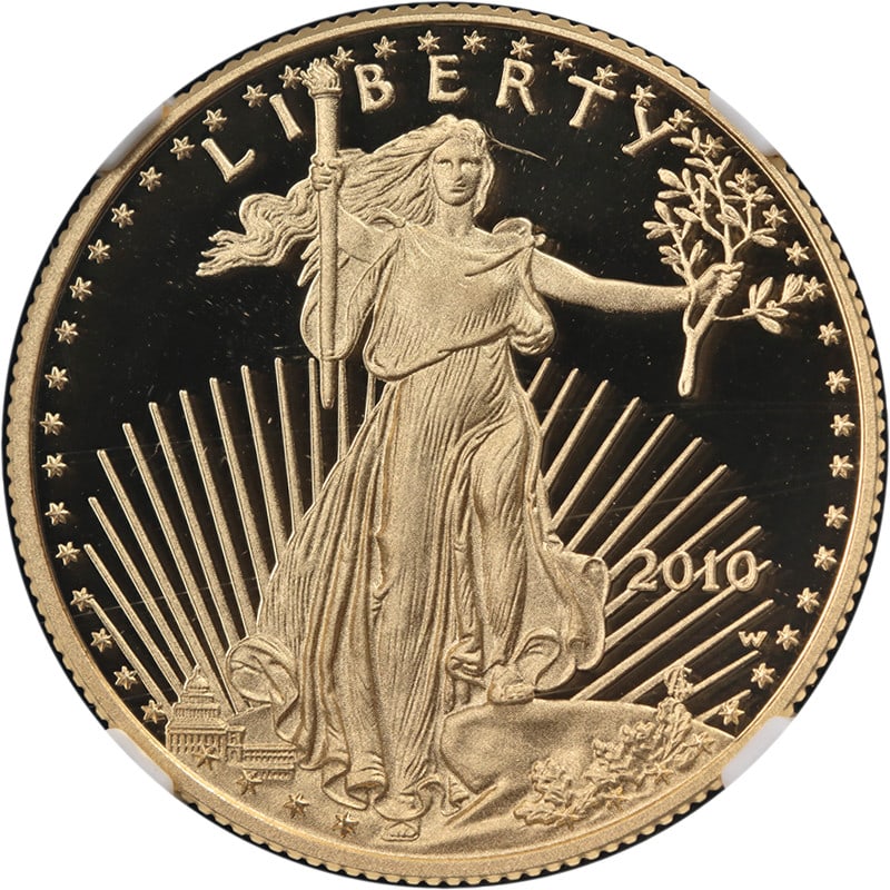 2010 W $25 Gold American Eagle Proof NGC PF70 Ultra Cameo (1 of 4)