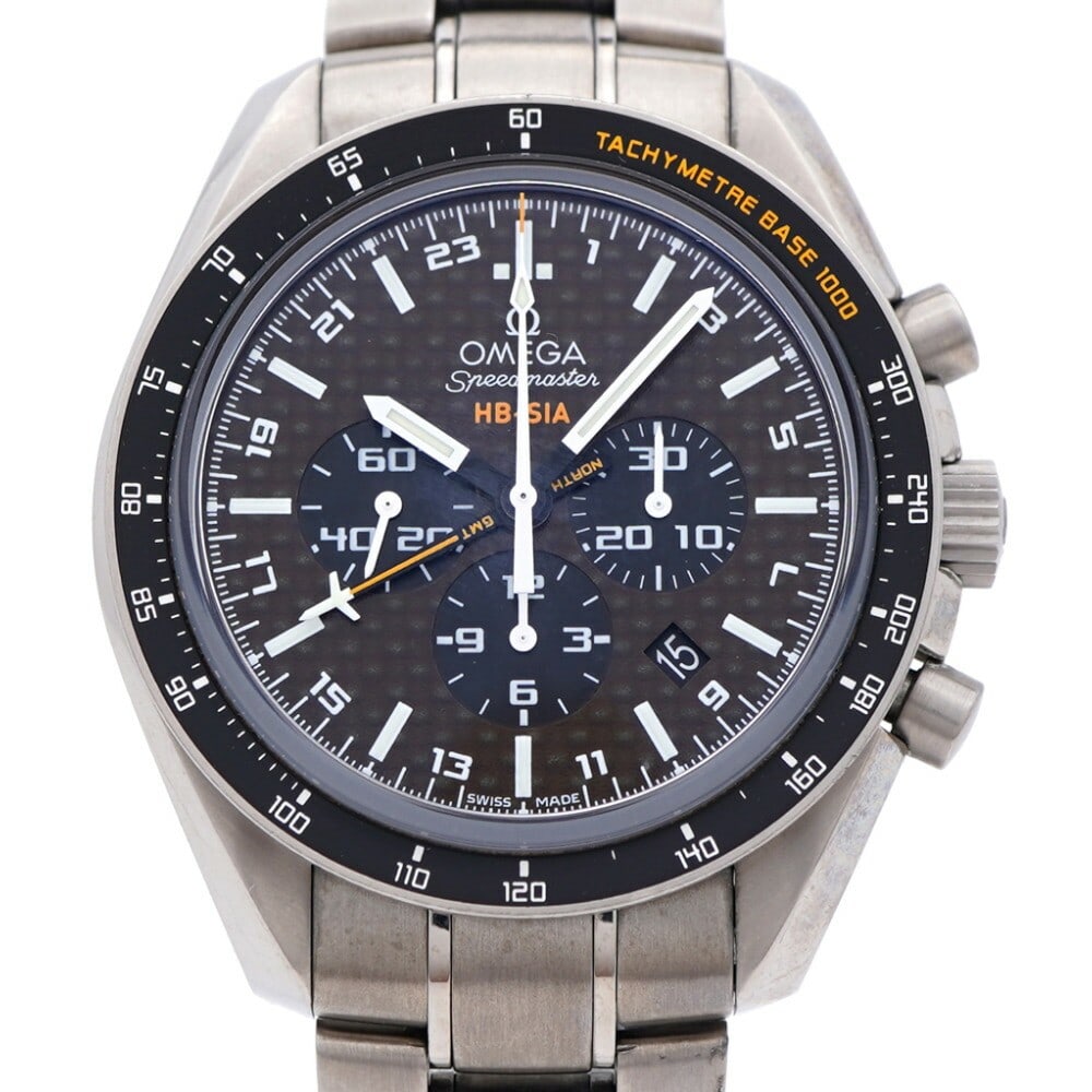 OMEGA Speedmaster Solar Impulse GMT Wristwatch 321.90.44.52.01.001: OMEGA Speedmaster Solar Impulse GMT Wristwatch 321.90.44.52.01.001 This OMEGA Speedmaster HB-SIA Solar Impulse GMT Co-Axial wristwatch is a Swiss-made timepiece designed for men. Featuring the distinc