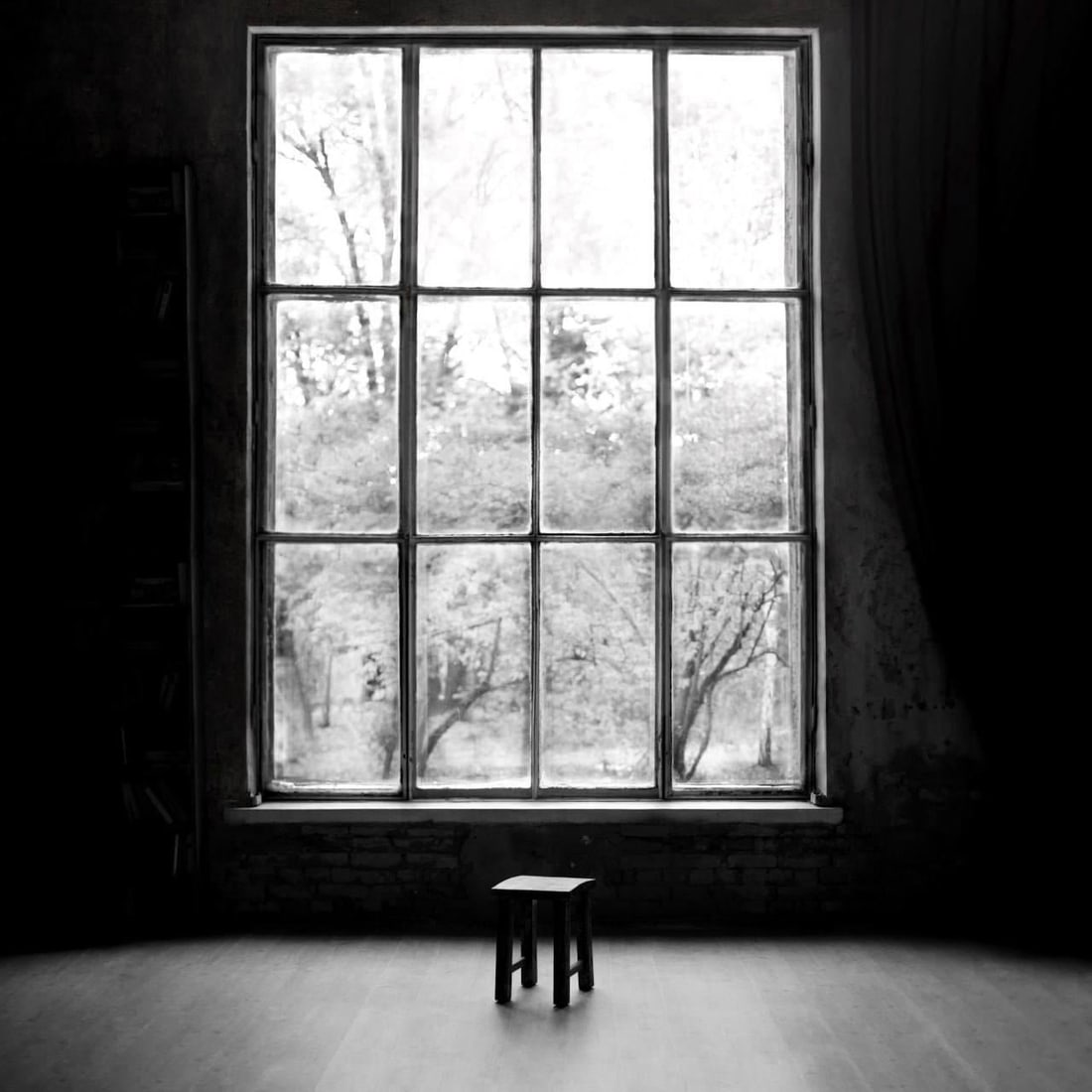 Olha Stepanian I am contemporary photograph 39" x 39" edition 1/3: Olha Stepanian I am contemporary photograph 39" x 39" edition 1/3 Contemporary black and white photograph titled "I am" by Olha Stepanian. It is printed on photographic paper using Epson Professional 