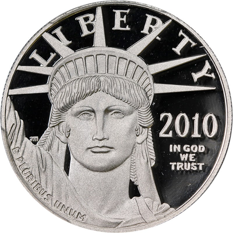 2010-W Platinum American Eagle $100 PCGS PR70 DCAM Coin (1 of 4)
