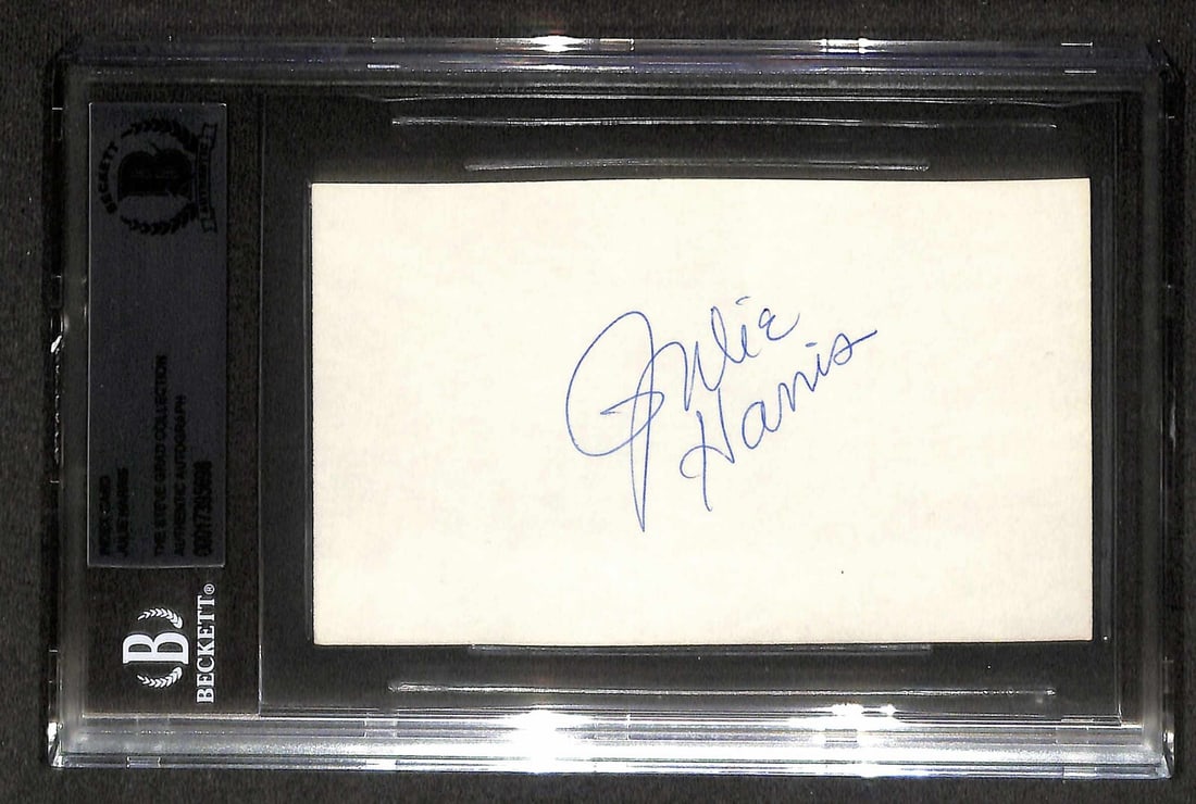 Julie Harris Signed 3x5 Index Card Beckett Authenticated (1 of 1)