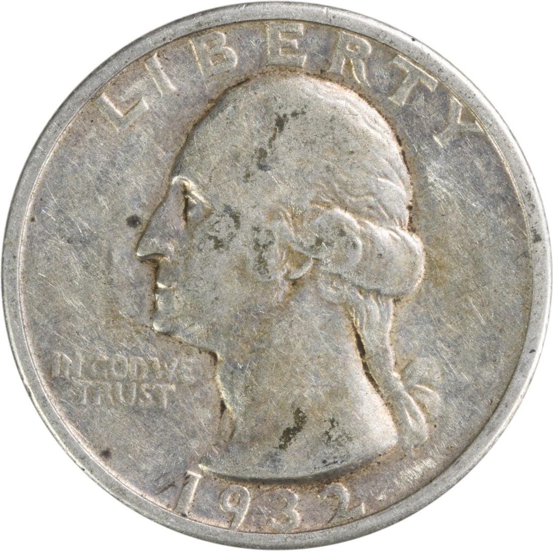 1932-S Washington Silver Quarter EF 90% Silver by John Flanagan (1 of 2)