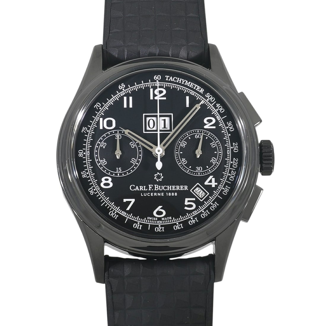 Carl F. Bucherer Heritage Bi Compax Annual Limited Edition Men's Automatic Watch: Carl F. Bucherer Heritage Bi Compax Annual Limited Edition Men's Automatic Watch This Carl F. Bucherer Heritage Bicompax Annual Limited Edition men's wristwatch features a stainless steel case with a 