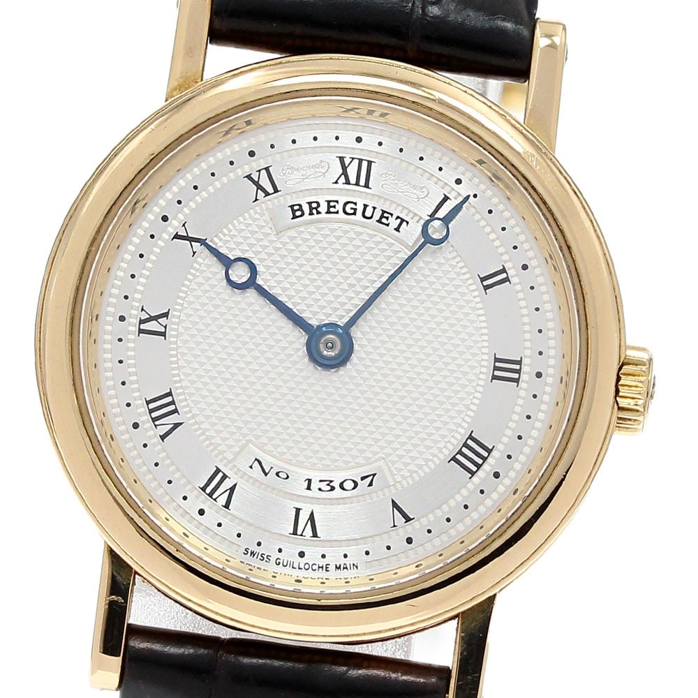 Breguet Classic 8560 Ladies K18YG Manual Wind Watch: Breguet Classic 8560 Ladies K18YG Manual Wind Watch This Breguet Classic 8560 wristwatch is crafted for women and features an 18K yellow gold case paired with a silver dial. The watch is powered by a 