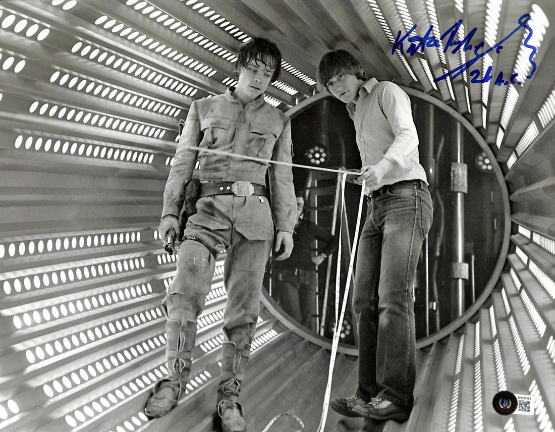 11x14 Star Wars Empire Strikes Back photo signed by Kate Robinson Beckett: 11x14 Star Wars Empire Strikes Back photo signed by Kate Robinson Beckett This 11x14 behind-the-scenes photograph from the production of Star Wars: The Empire Strikes Back is hand-signed by Kate Robin