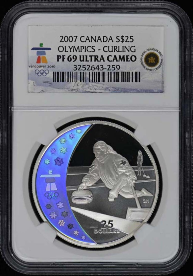 Canada 2007 Olympic Curling 25 Dollar NGC PR69DCAM (1 of 2)