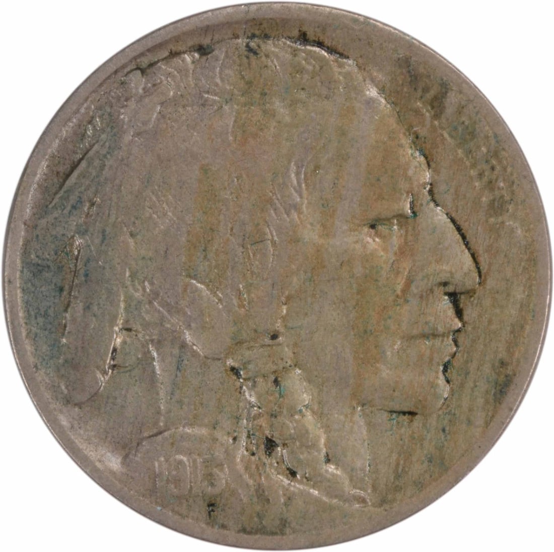 1913-D Buffalo Nickel Type 2 by James Earle Fraser Uncertified (1 of 2)