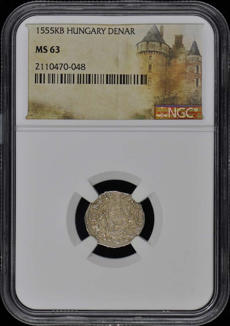 1555KB Hungary Denar NGC MS63 Uncirculated Coin: 1555KB Hungary Denar NGC MS63 Uncirculated Coin This is a Hungary Denar, certified by NGC with a grade of MS63, indicating it is in uncirculated condition. It is pre-owned and carries the certificatio