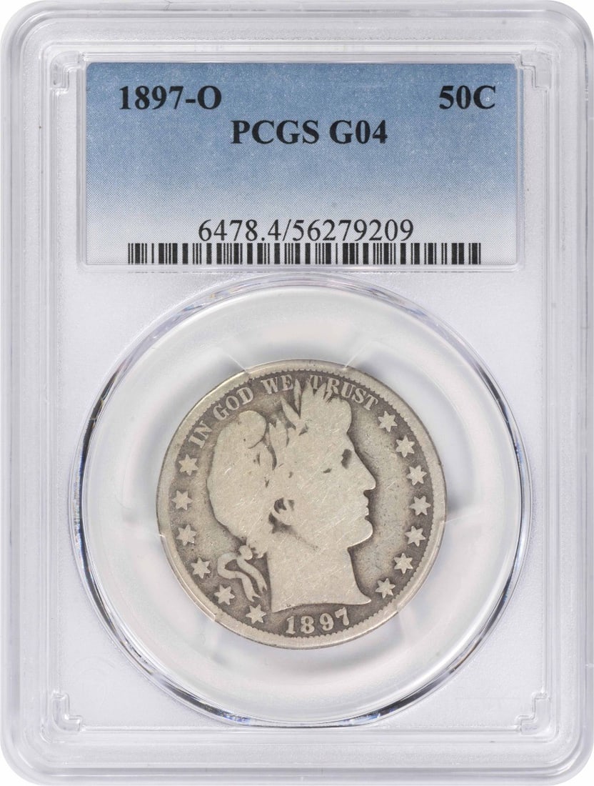 PCGS G04 1897 O Barber 50C Half Dollar (1 of 2)