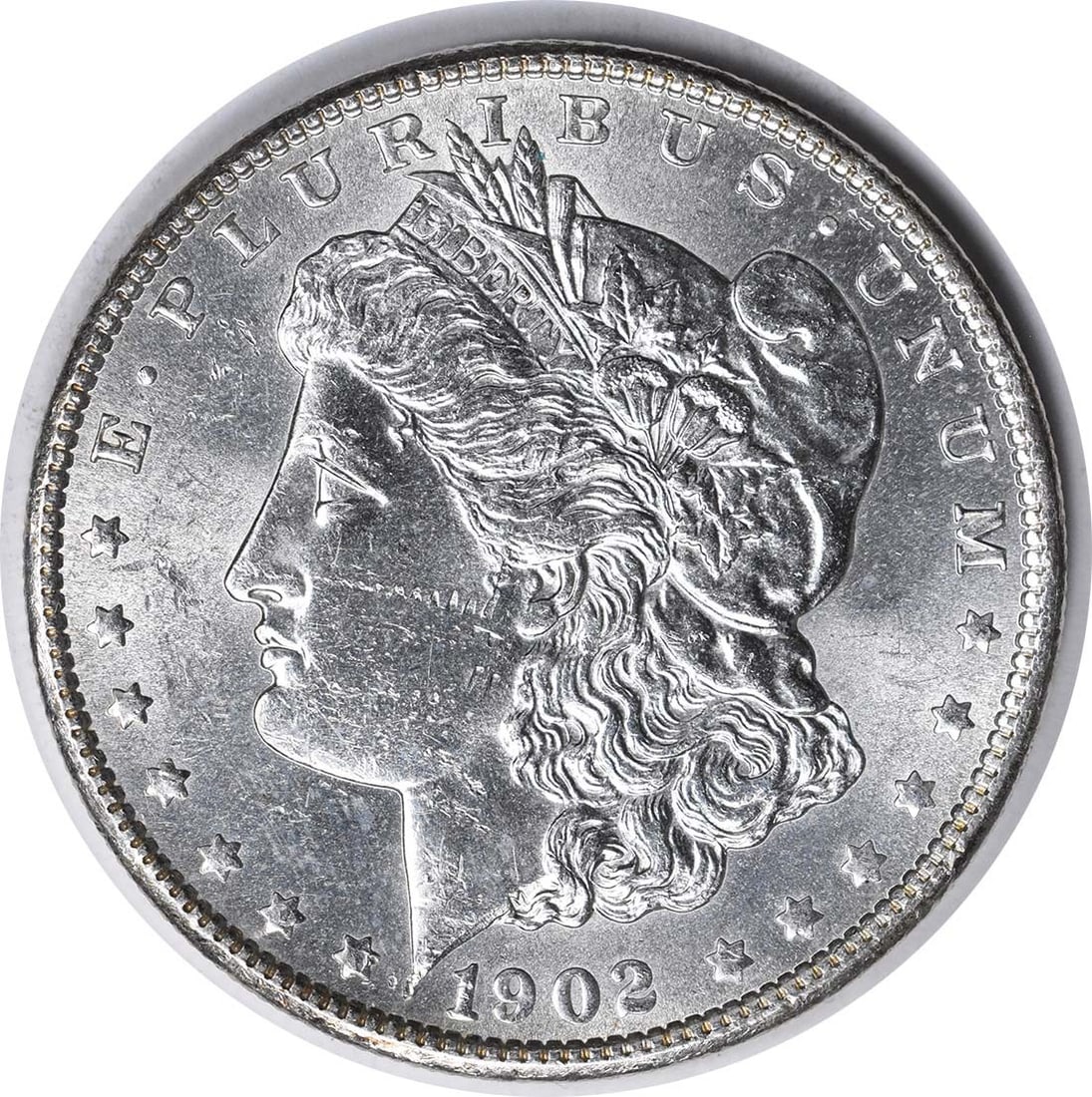 Uncirculated 1902-O Morgan Dollar Silver VAM 8 Choice BU Uncertified: Uncirculated 1902-O Morgan Dollar Silver VAM 8 Choice BU Uncertified This is an uncirculated 1902-O Morgan Silver Dollar graded as Choice Brilliant Uncirculated (BU). The coin was minted in New Orlean