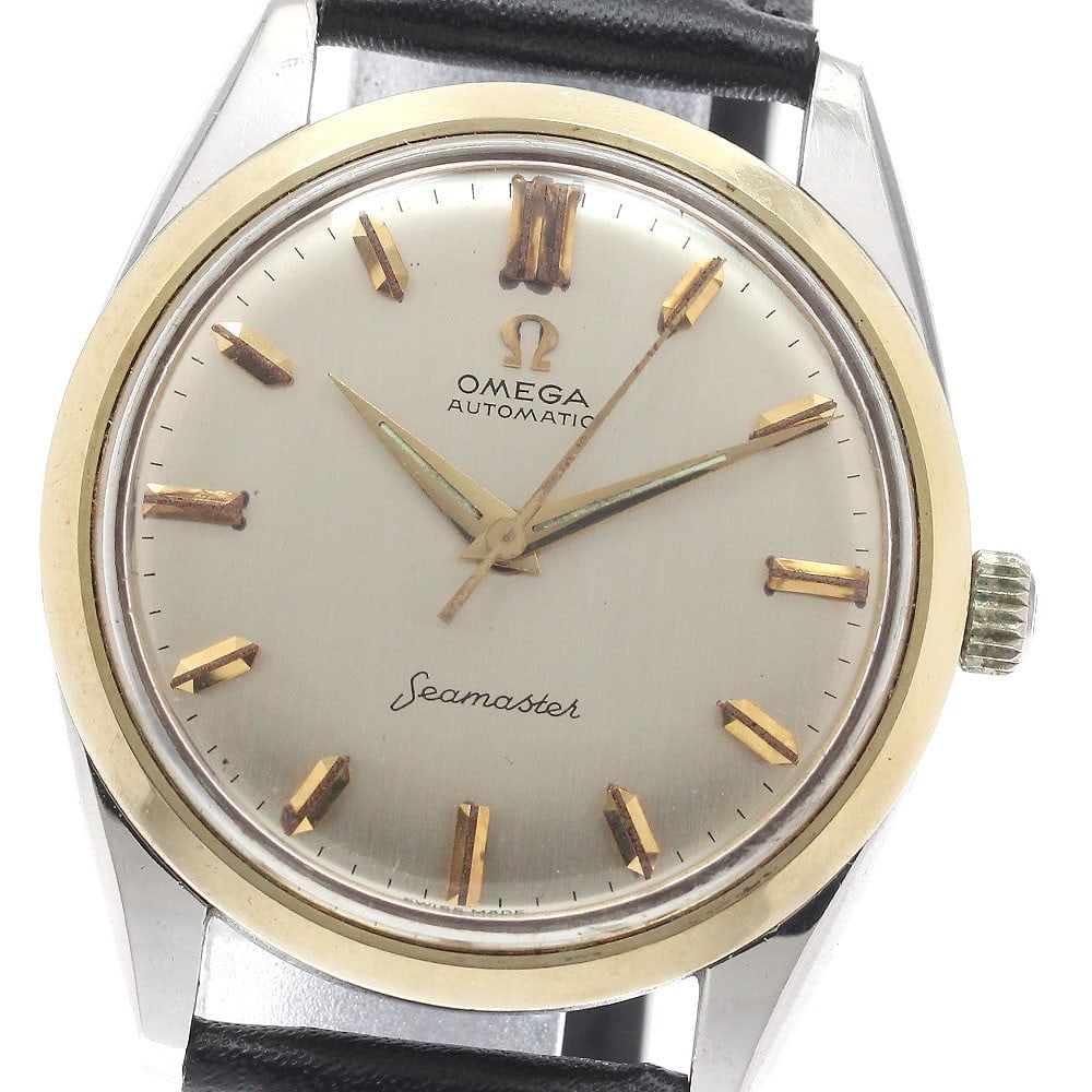 Omega Seamaster 14733-1 SC Automatic Men's Wristwatch YG Bezel (1 of 8)