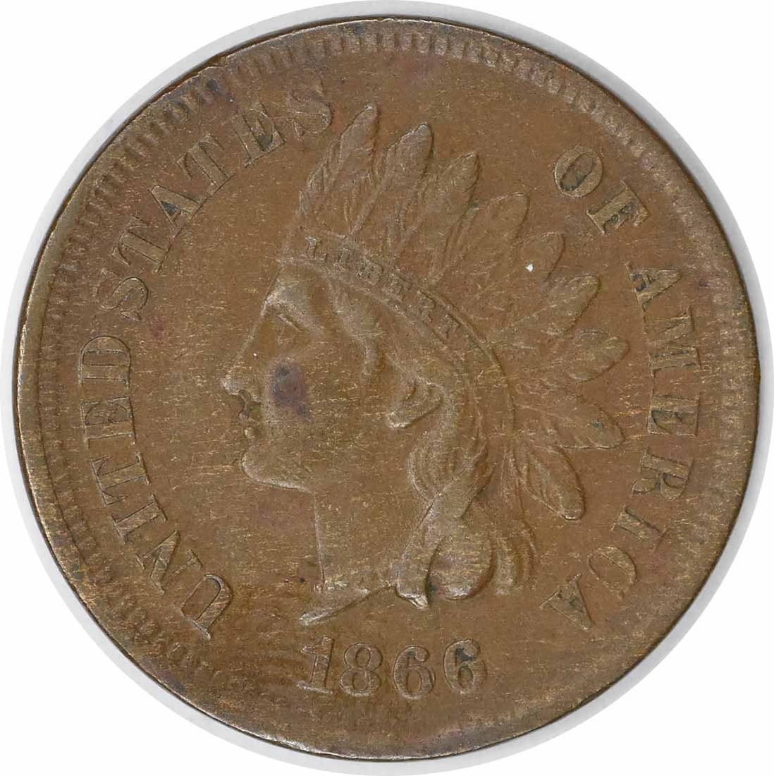 1866 Indian Head Cent FS-303 S-9 Copper EF Uncertified (1 of 2)
