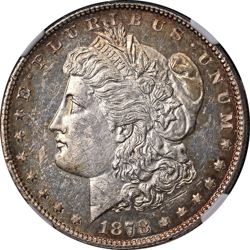 NGC MS61 DPL 1878-P 7/8TF Morgan Dollar Philadelphia Silver Coin (1 of 4)