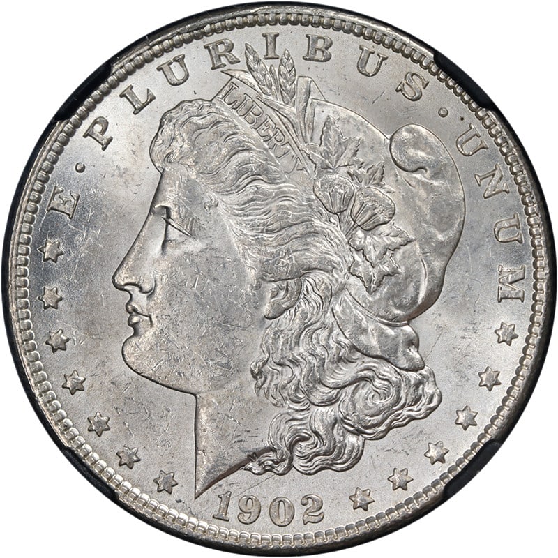NGC Certified 1902-O Morgan Silver Dollar Brilliant Uncirculated Blast White: NGC Certified 1902-O Morgan Silver Dollar Brilliant Uncirculated Blast White This original 1902-O Morgan Silver Dollar is certified by NGC as Brilliant Uncirculated. It features a blast white appearan