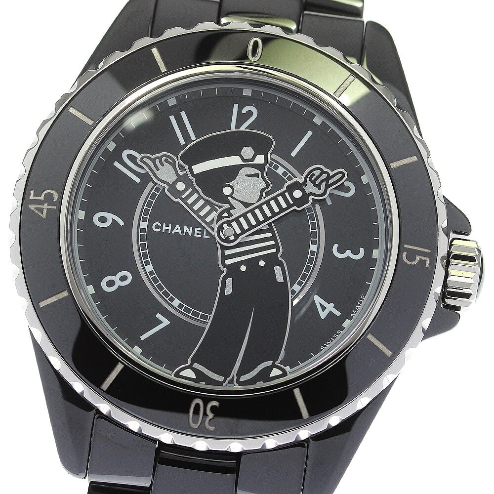 CHANEL Mademoiselle J12 La Pausa Limited Men's Watch H7609: CHANEL Mademoiselle J12 La Pausa Limited Men's Watch H7609 Presenting the CHANEL Mademoiselle J12 La Pausa Limited Men's Watch, an exquisite timepiece that combines luxury and function. This wristwatc