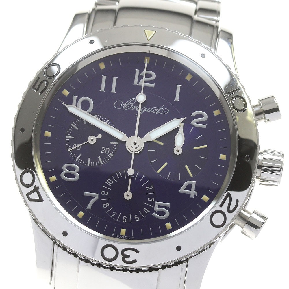 Breguet Aeronavale Type XX Blue Dial Chronograph Ref 3807 (1 of 6)