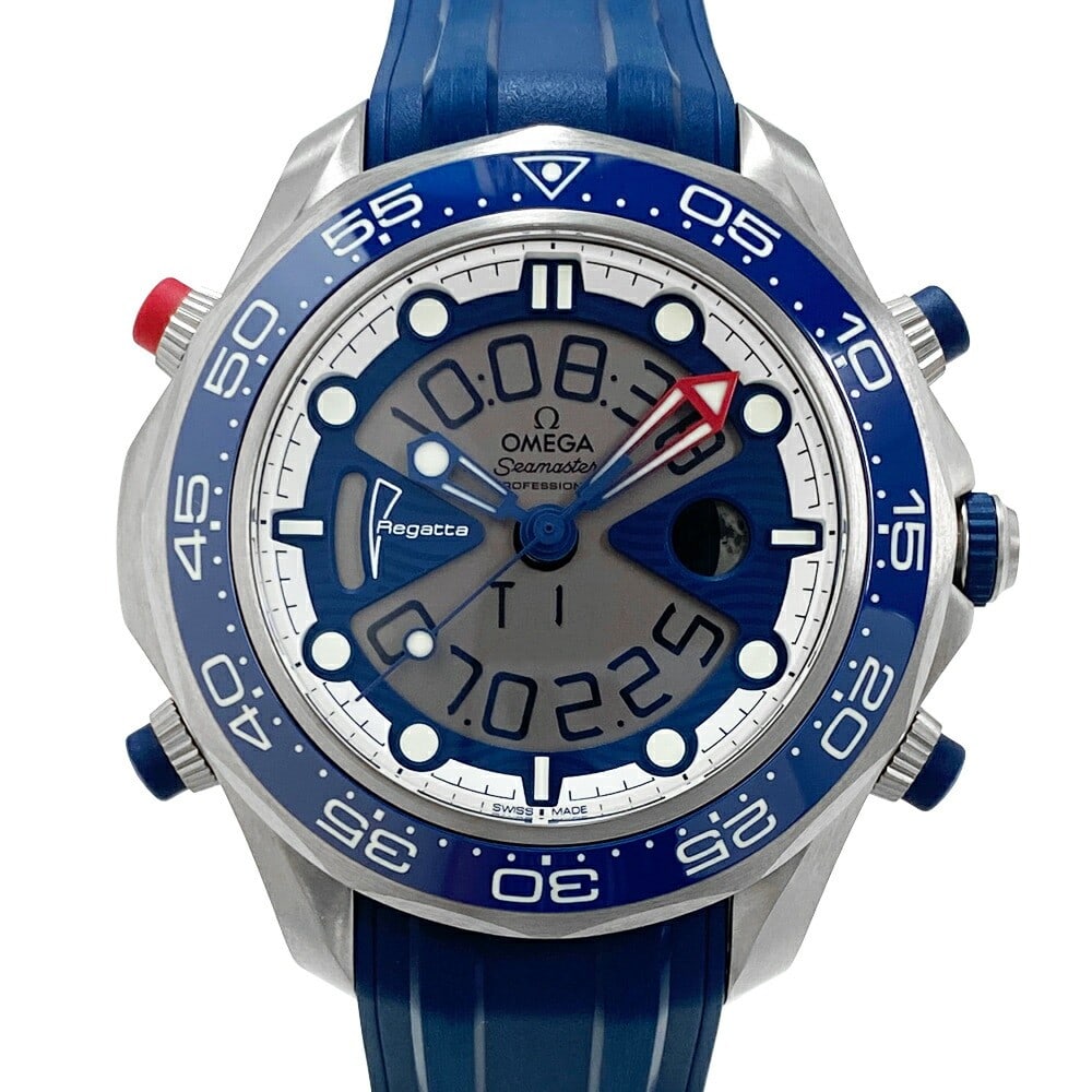 Omega Seamaster Regatta 37th Americas Cup Men's Wristwatch: Omega Seamaster Regatta 37th Americas Cup Men's Wristwatch This OMEGA Seamaster Regatta is a commemorative men's wristwatch honoring the 37th America's Cup. Crafted in Switzerland, it features classic