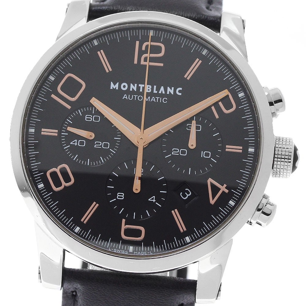 Montblanc 7141 TimeWalker mens chronograph date wristwatch: Montblanc 7141 TimeWalker mens chronograph date wristwatch Montblanc TimeWalker Chronograph Date men's wristwatch. This pre-owned watch is from Switzerland and is listed for the men's department. Spec