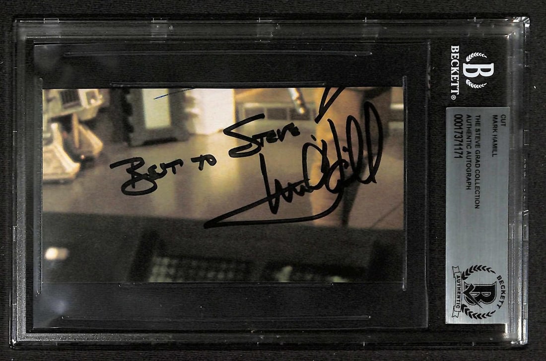 Beckett Authenticated Mark Hamill Signed Cut Luke Skywalker (1 of 1)