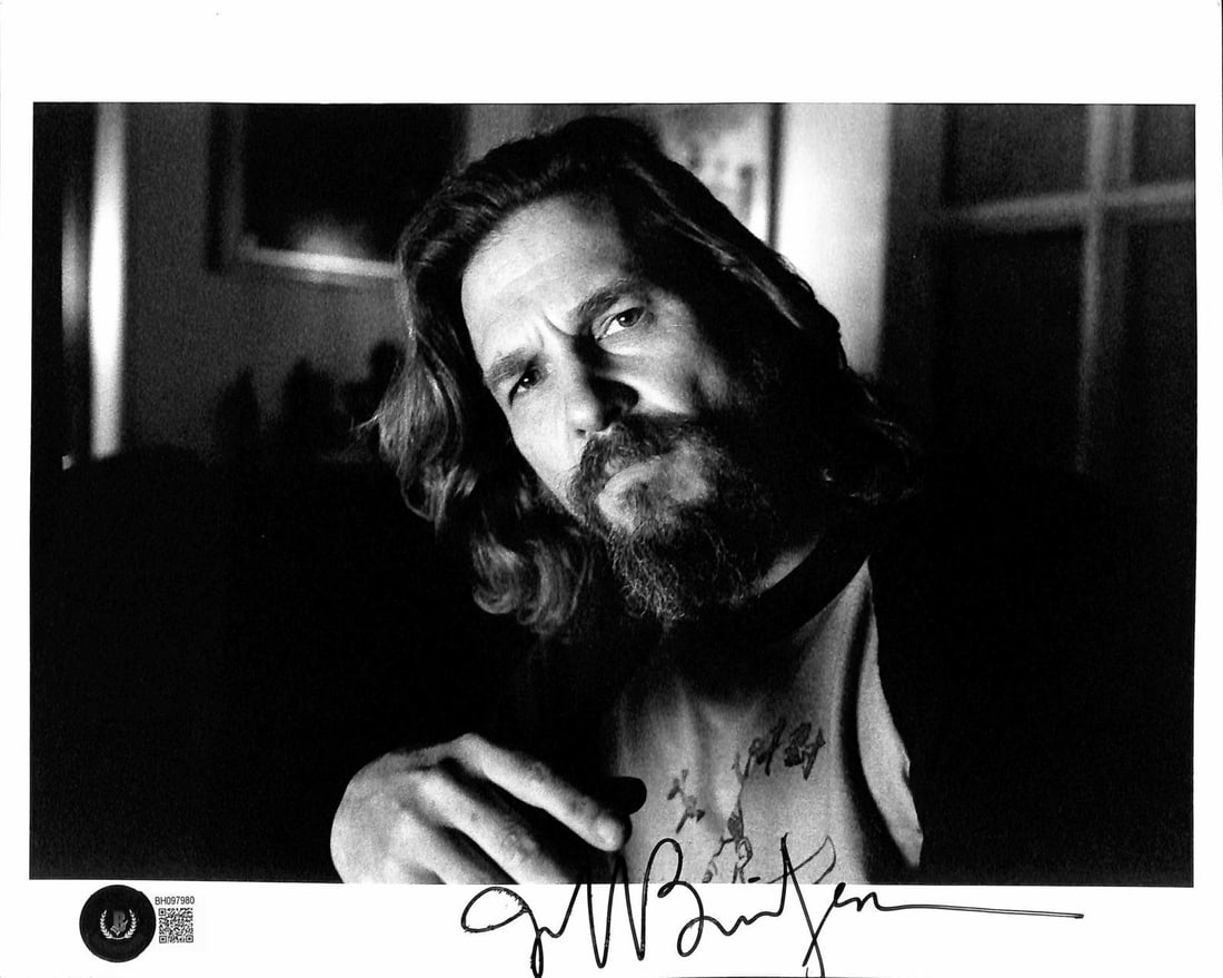 8x10 Jeff Bridges autographed portrait photo Beckett authenticated (1 of 1)