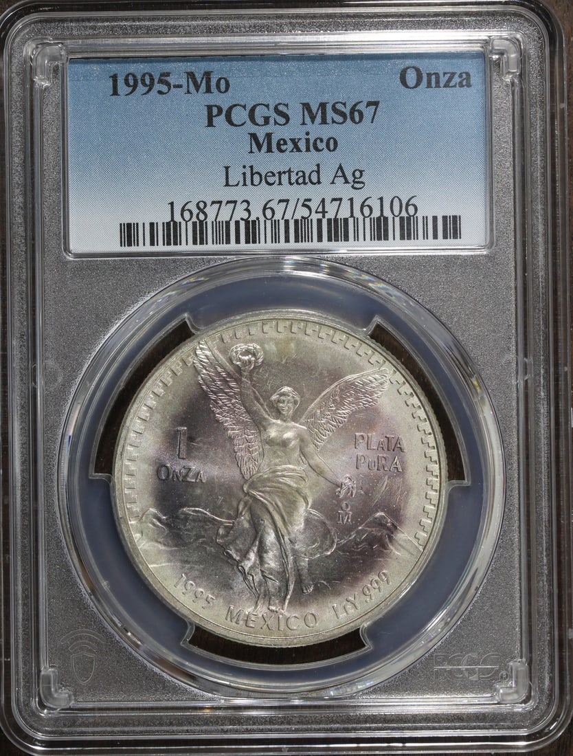 PCGS MS67 1995-Mo Mexico Silver Libertad 1 oz Onza (1 of 2)