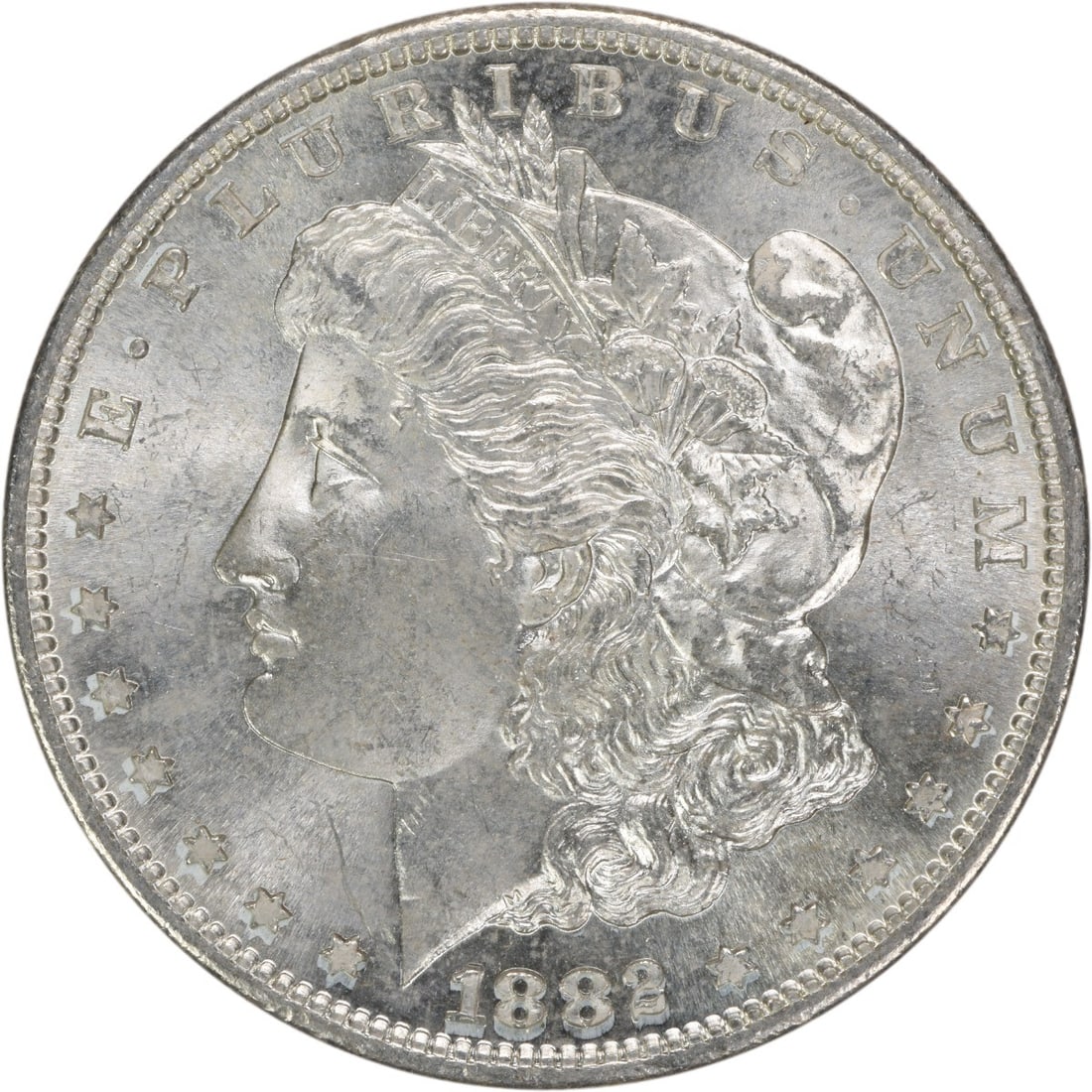 Choice BU 1882-S Silver Morgan Dollar Uncertified San Francisco Mint: Choice BU 1882-S Silver Morgan Dollar Uncertified San Francisco Mint This is an 1882-S Morgan Silver Dollar from the United States, featuring a Choice Brilliant Uncirculated (BU) grade. Composed of si