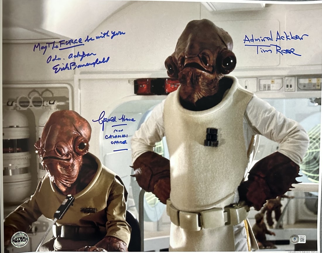 16x20 Star Wars Return of the Jedi Photo Signed by Rose Bauersfeld Home BAS LOA: 16x20 Star Wars Return of the Jedi Photo Signed by Rose Bauersfeld Home BAS LOA This is an original 16x20 inch color photograph from Star Wars Return of the Jedi, officially produced by Official Pix. 
