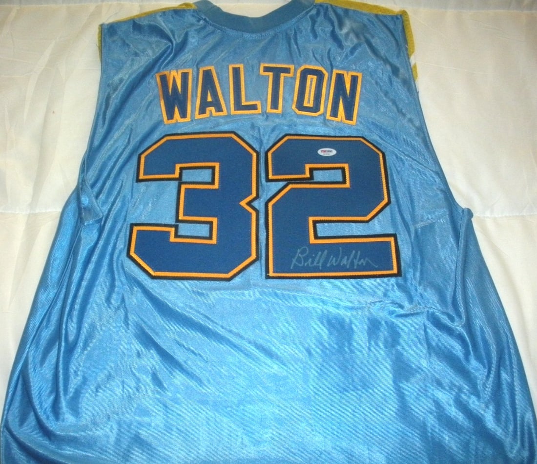 Signed Russell UCLA Bruins Jersey Bill Walton with PSA DNA COA: Signed Russell UCLA Bruins Jersey Bill Walton with PSA DNA COA This is an official licensed Russell jersey signed by Bill Walton, representing the UCLA Bruins. The jersey is pre-owned and comes with P