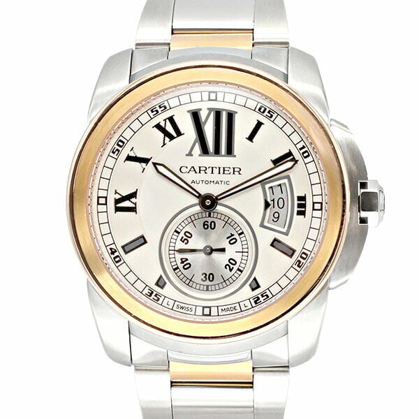 Cartier W7100036 Automatic SS PG Wristwatch (1 of 9)
