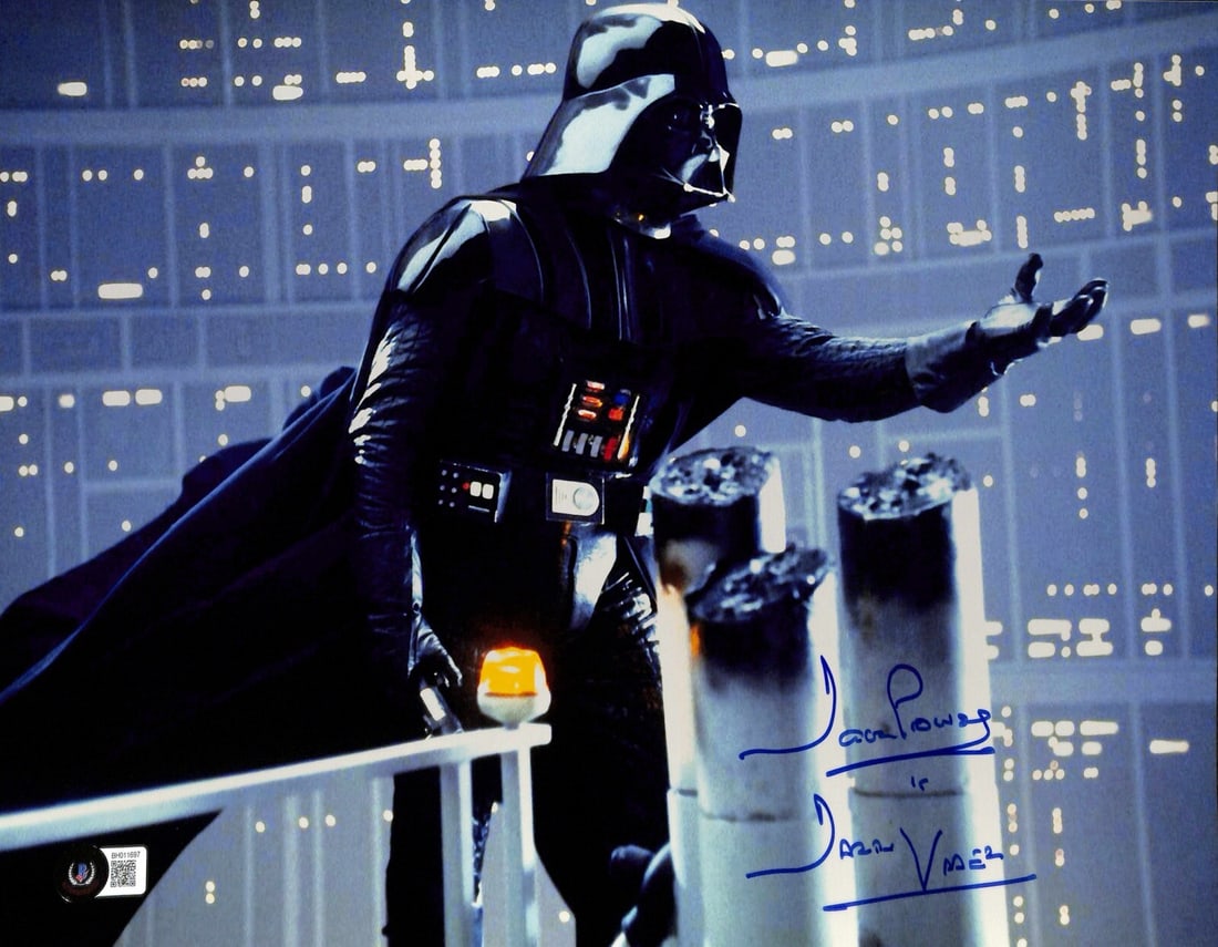 11x14 Star Wars Photo Signed by David Prowse with Beckett Certification: 11x14 Star Wars Photo Signed by David Prowse with Beckett Certification This is an original 11x14 photograph from Star Wars: The Empire Strikes Back, signed by David Prowse, who portrayed Darth Vader.