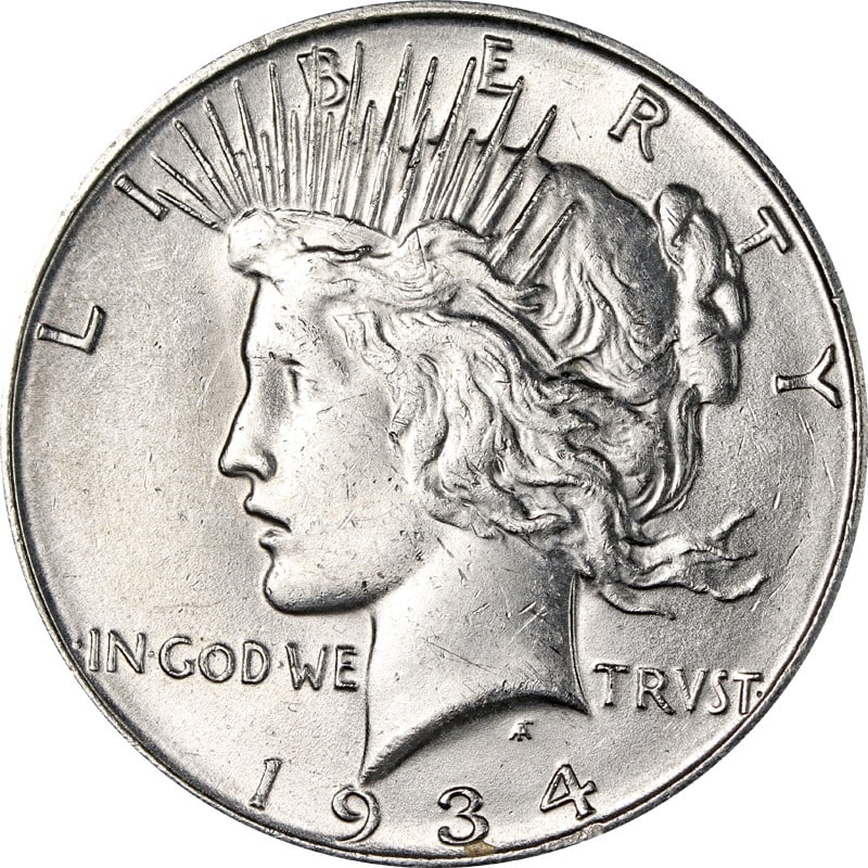 1934 Denver Peace Silver Dollar (1 of 2)